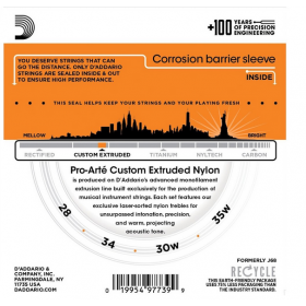 D'Addario Pro Arté Custom Extruded