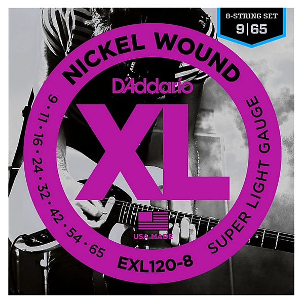 D'Addario 9/65 XL 8 corde Nickel wound