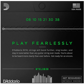 D'Addario 08/38 NYXL Nickel Plated Steel