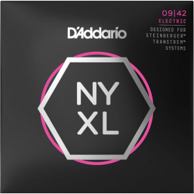 D'Addario 09/42 NYXL Nickel Plated Steel steinberger system
