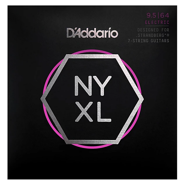 D'Addario 9.5/64 NYXL 7 corde Nickel Plated Steel strandberg