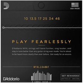 D'Addario 10/46 NYXL Nickel Plated Steel BT