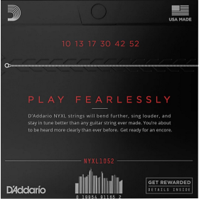 D'Addario 10/52 NYXL Nickel Plated Steel