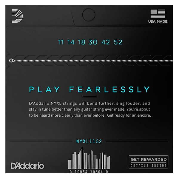 D'Addario 11/52 NYXL Nickel Plated Steel