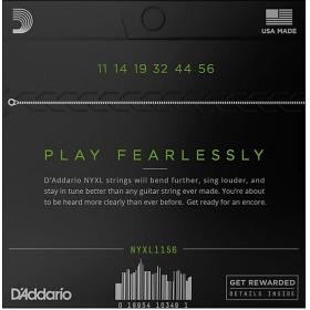 D'Addario 11/56 NYXL Nickel Plated Steel