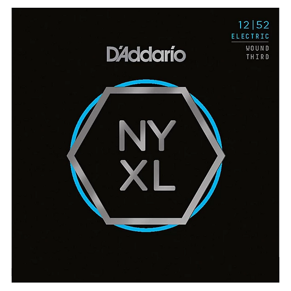 D'Addario 12/52 NYXL Nickel Plated Steel wound third