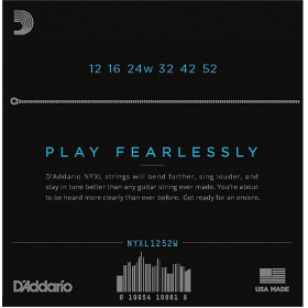 D'Addario 12/52 NYXL Nickel Plated Steel wound third