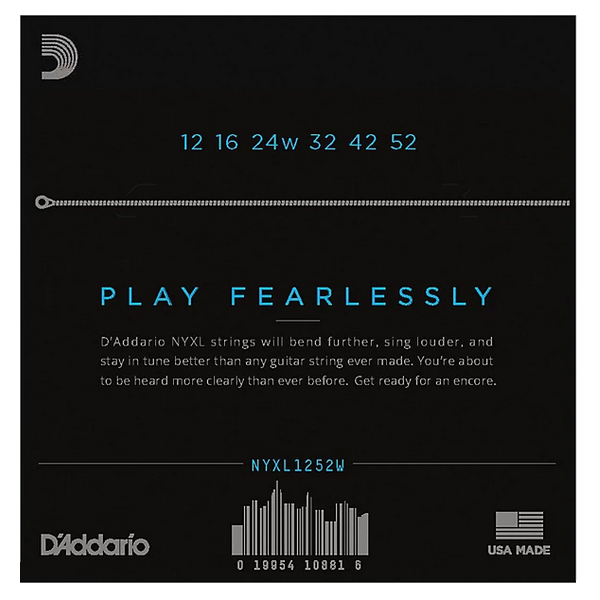 D'Addario 12/52 NYXL Nickel Plated Steel wound third
