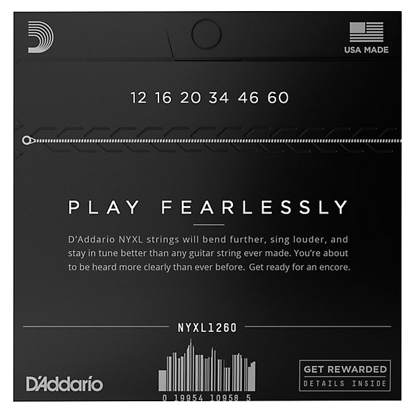 D'Addario 12/60 NYXL Nickel Plated Steel
