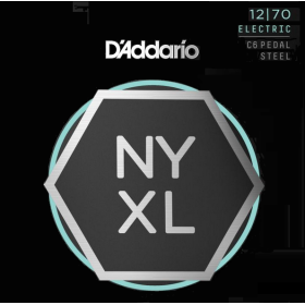 D'Addario 12/70 NYXL C6 Nickel Plated Pedal Steel