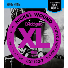 D'Addario 9/54 XL 7 corde Nickel wound