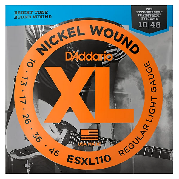 D'Addario 10/46 XL steinberger system Nickel wound