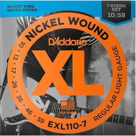 D'Addario 10/59 XL 7 corde Nickel wound