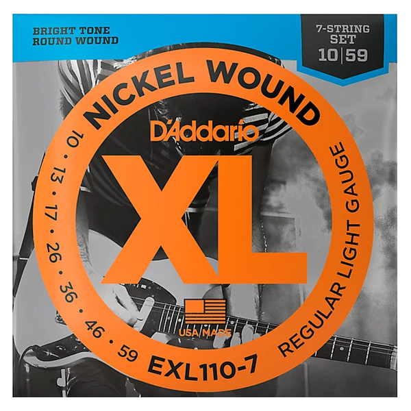 D'Addario 10/59 XL 7 corde Nickel wound