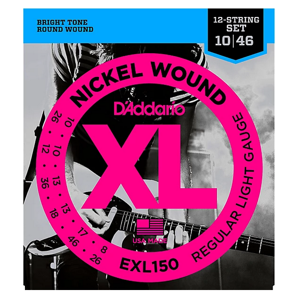 D'Addario 10/46 XL 12 corde Nickel wound