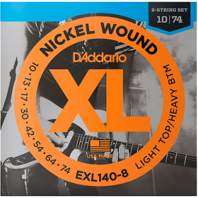 D'Addario 10/74 8 corde Nickel wound
