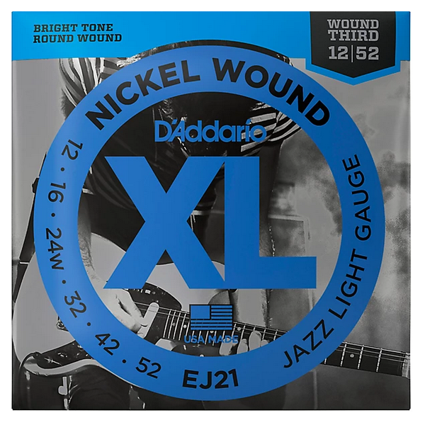 D'Addario 12/52 XL Nickel wound third
