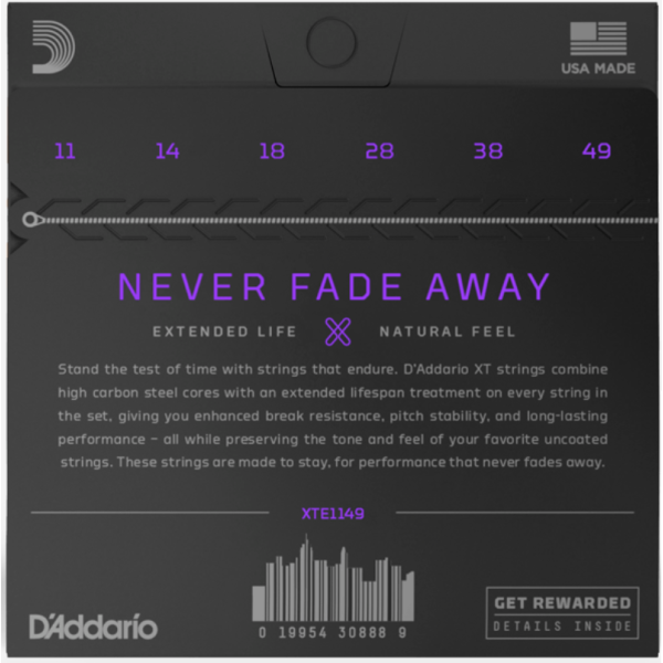D'Addario XT 11/49 Nickel steel coated