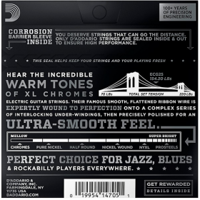 D'Addario 12/52 XL Chromes flat wound