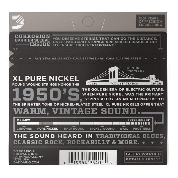 D'Addario 11/48 XL Pure Nickel