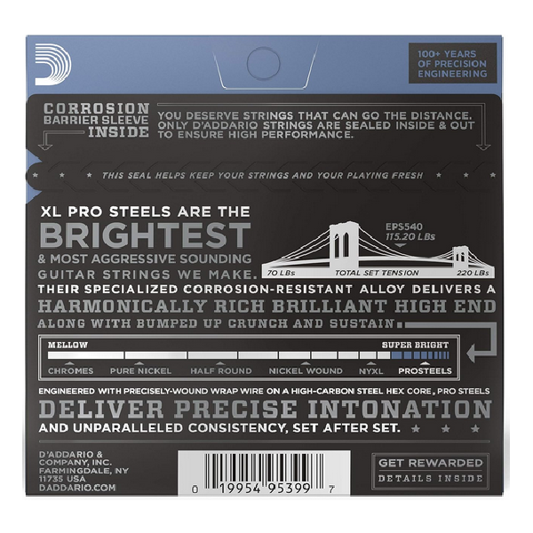 D'Addario 10/52 XL Pro Steels