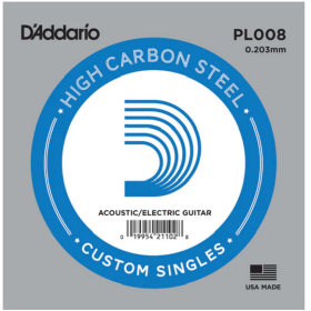 D'Addario 008 PL Plain Steel
