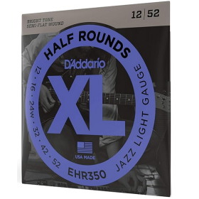 D'Addario 12/52 XL Half Rounds wound third