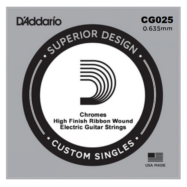 D'Addario 025 XL Chromes flat wound