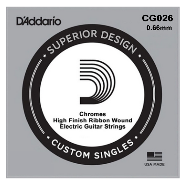 D'Addario 026 XL Chromes flat wound