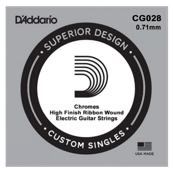 D'Addario 028 XL Chromes flat wound