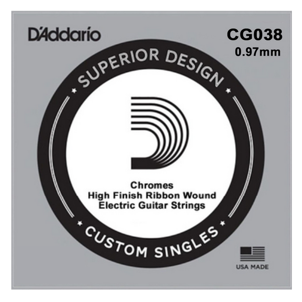 D'Addario 038 XL Chromes flat wound