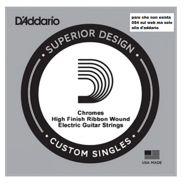 D'Addario 054 XL Chromes flat wound