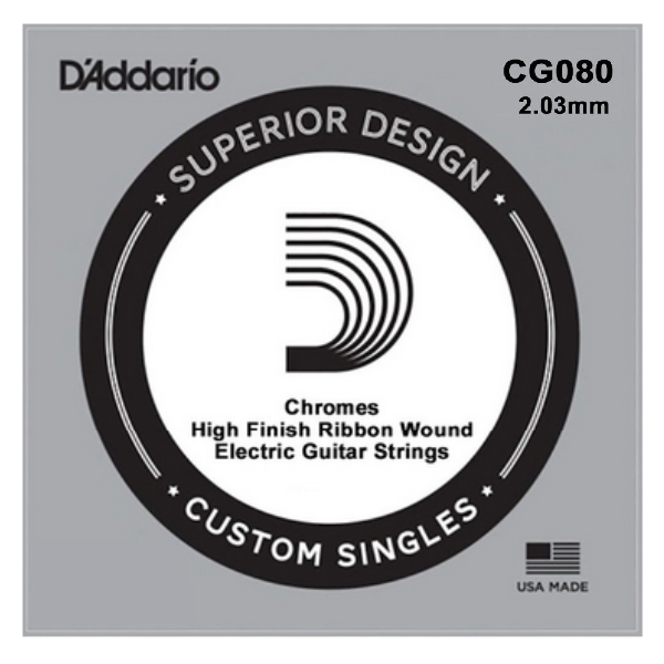 D'Addario 080 XL Chromes flat wound
