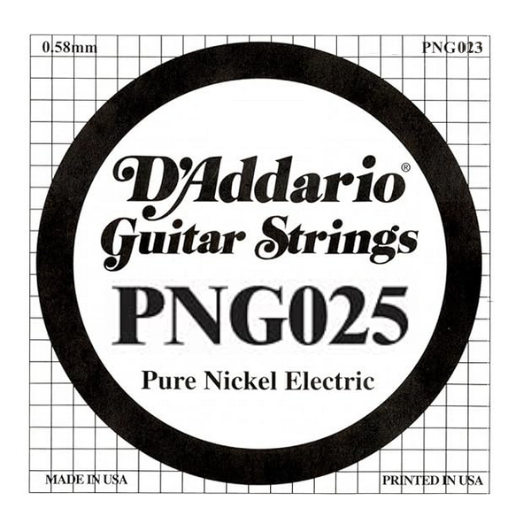 D'Addario 025  PNG Pure Nickel wound