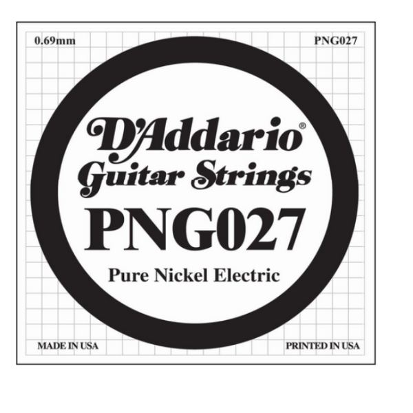 D'Addario 027 PNG Pure Nickel wound