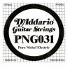 D'Addario 031 PNG Pure Nickel wound