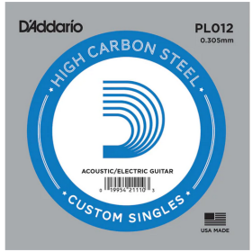 D'Addario 012 PL Plain Steel