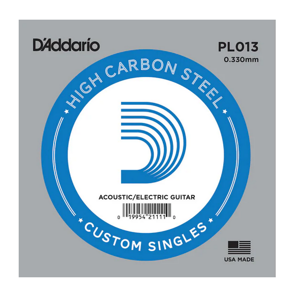 D'Addario 013 PL Plain Steel
