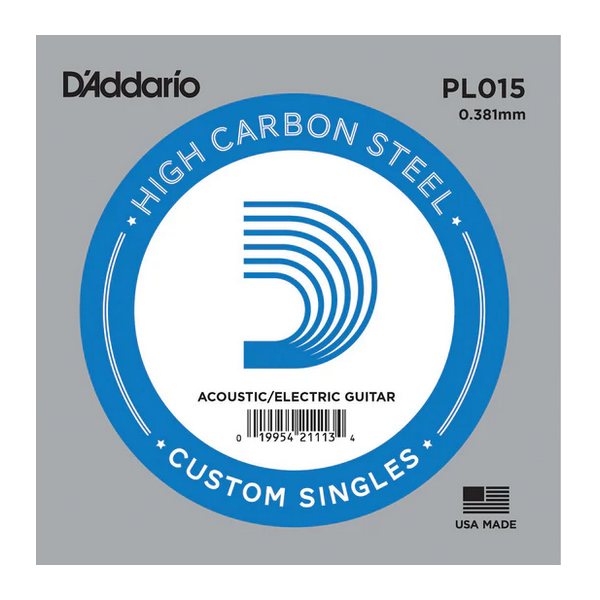 D'Addario 015 PL Plain Steel