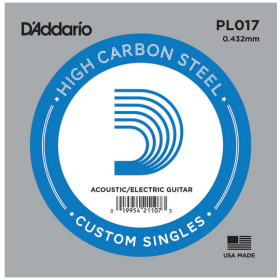 D'Addario 017 PL Plain Steel