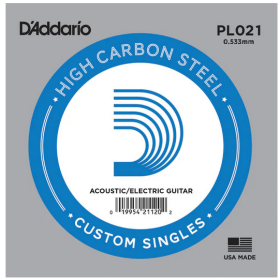 D'Addario 021 PL Plain Steel