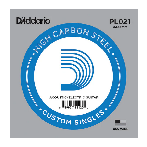 D'Addario 021 PL Plain Steel