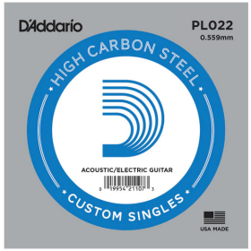 D'Addario 022 PL Plain Steel