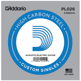 D'Addario 026 PL Plain Steel