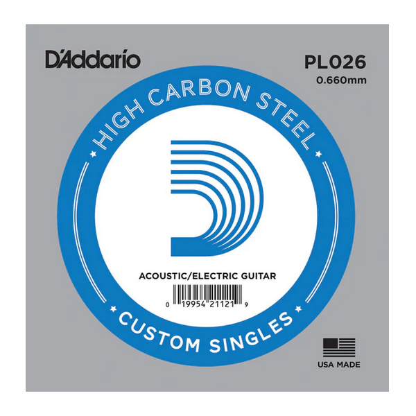 D'Addario 026 PL Plain Steel
