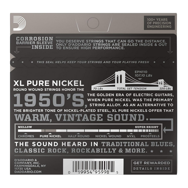 D'Addario 13/56 XL Pure Nickel