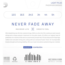 D'Addario 12.5/54 XS Phosphor Bronze coated
