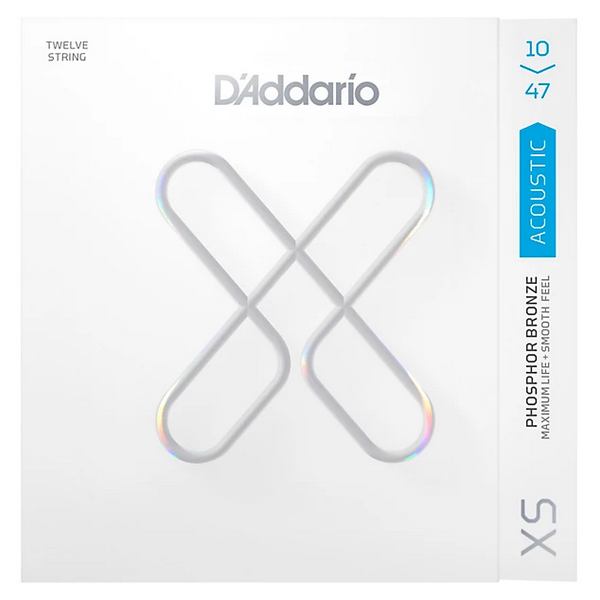 D'Addario 10/47 XS 12 corde Phosphor Bronze coated