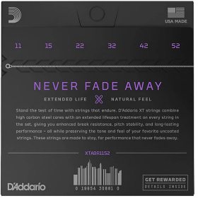 D'Addario 11/52 XT Bronze coated