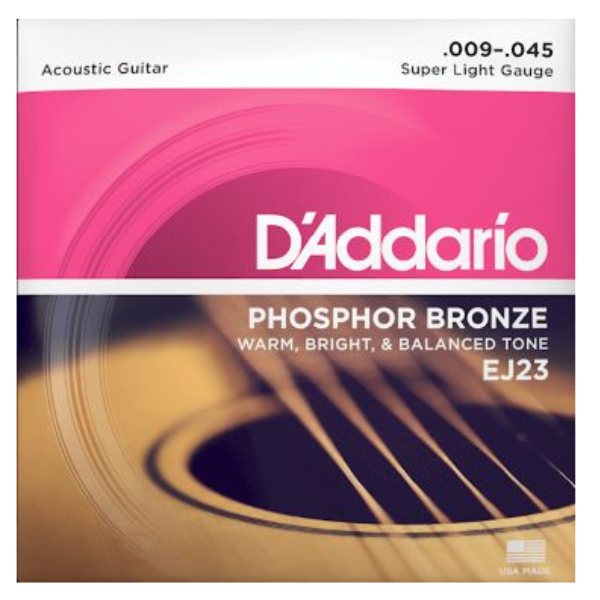 D'Addario 09/45 Phosphor Bronze